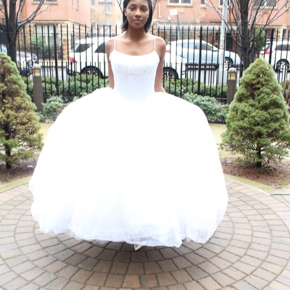 Signature by Robbie Bee Tulle Beaded Ballgown - Picture 5 of 16
